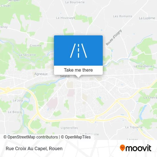 Rue Croix Au Capel map