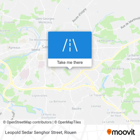 Rue Léopold Sédar Senghor map