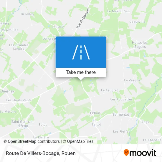 Route De Villers-Bocage map