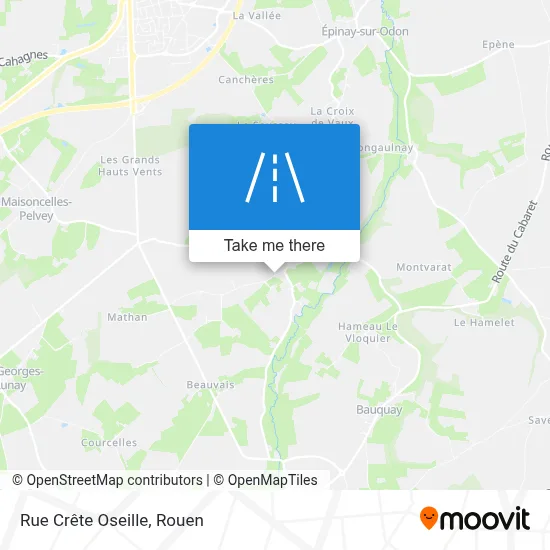 Rue Crête Oseille map