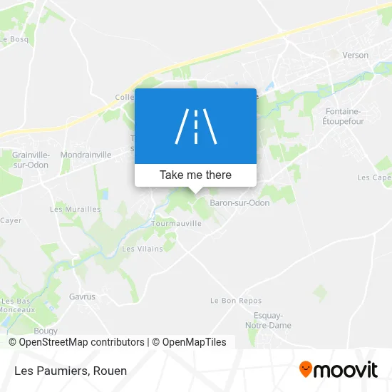Les Paumiers map