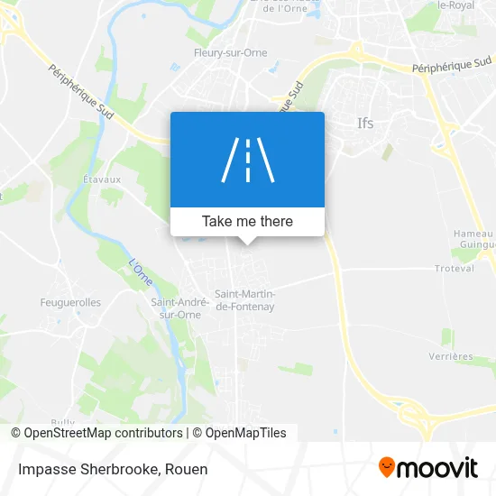 Impasse Sherbrooke map