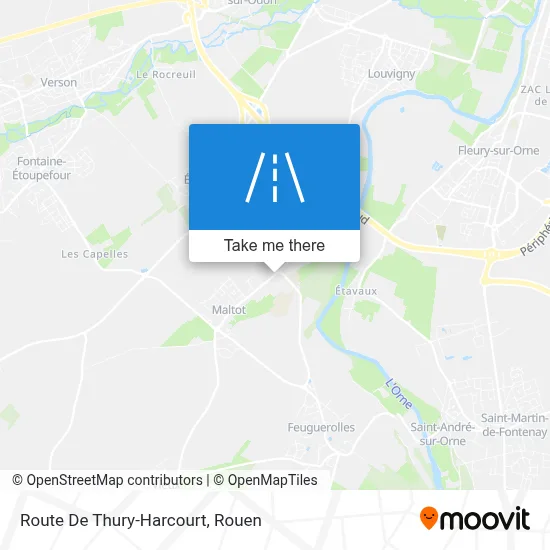 Route De Thury-Harcourt map