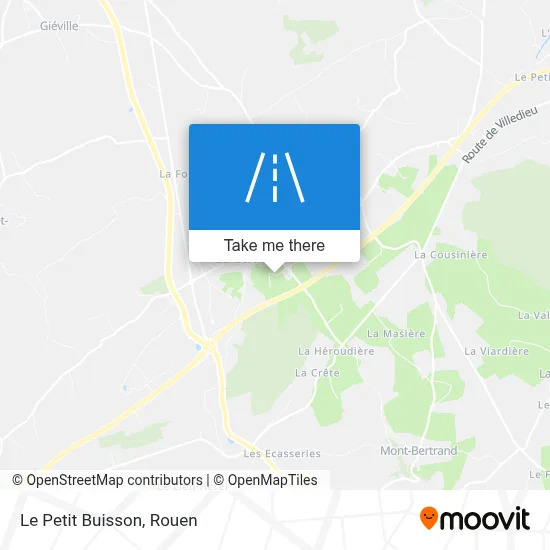 Le Petit Buisson map
