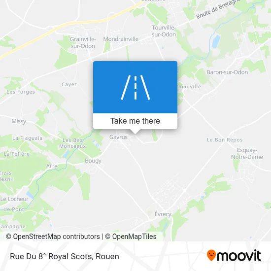 Rue Du 8° Royal Scots map