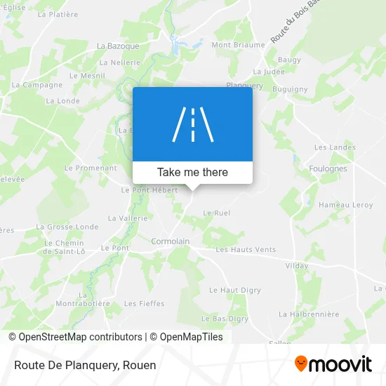 Mapa Route De Planquery
