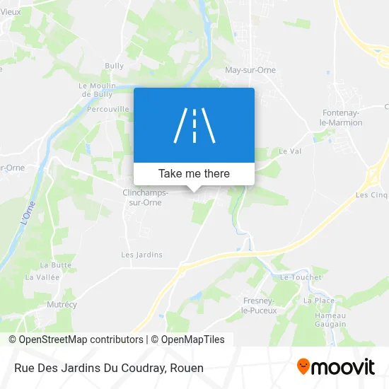 Rue Des Jardins Du Coudray map
