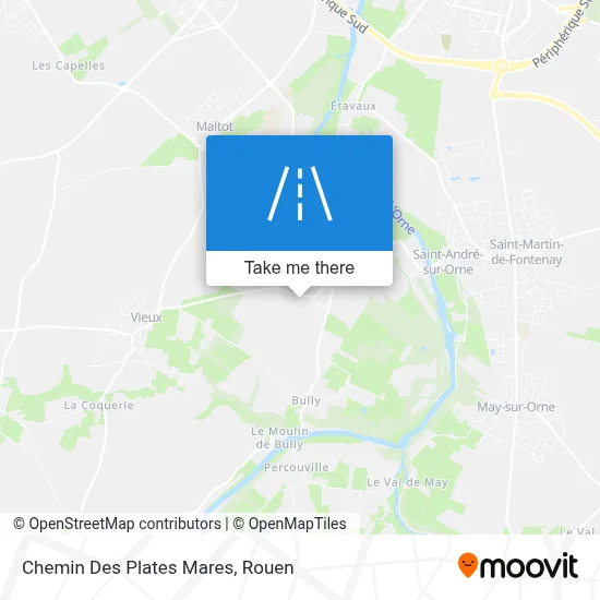 Chemin Des Plates Mares map