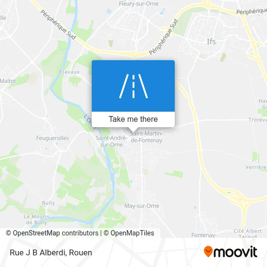 Rue J B Alberdi map