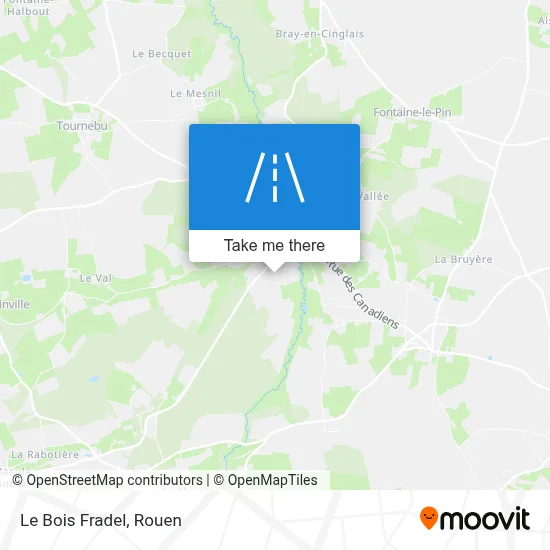 Le Bois Fradel map