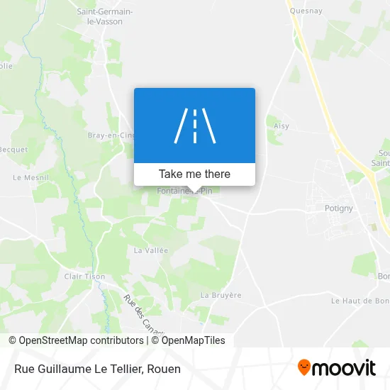 Mapa Rue Guillaume Le Tellier