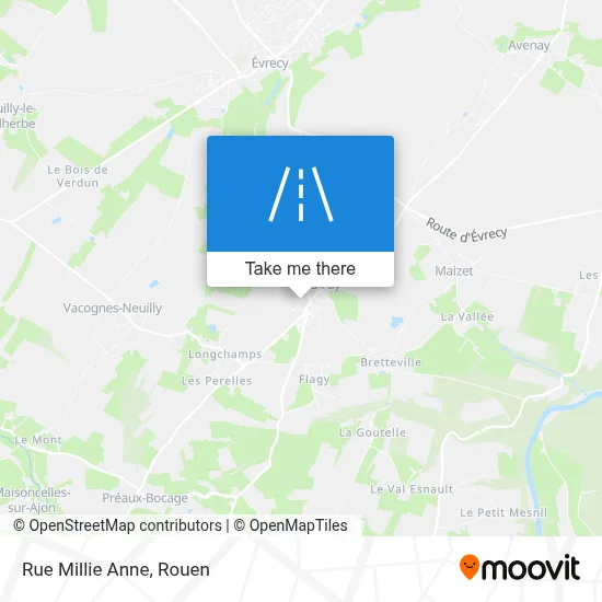 Rue Millie Anne map
