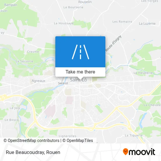 Mapa Rue Beaucoudray