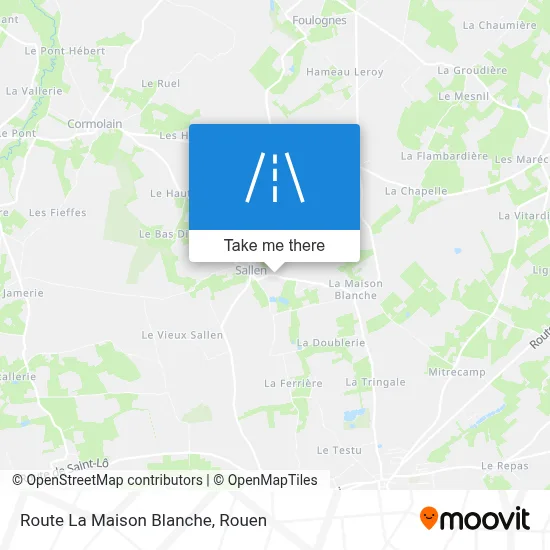 Route La Maison Blanche map