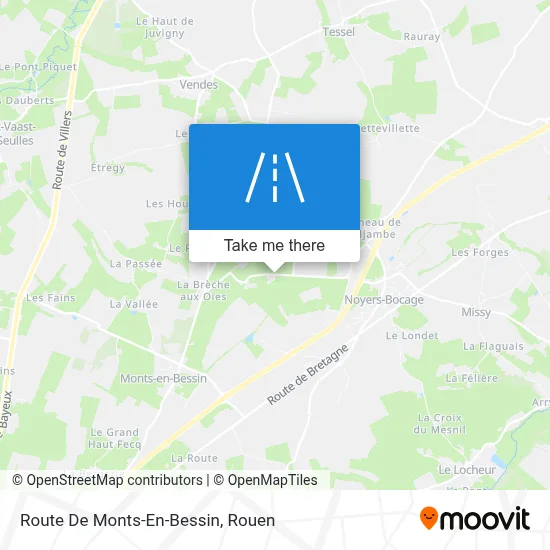 Route De Monts-En-Bessin map