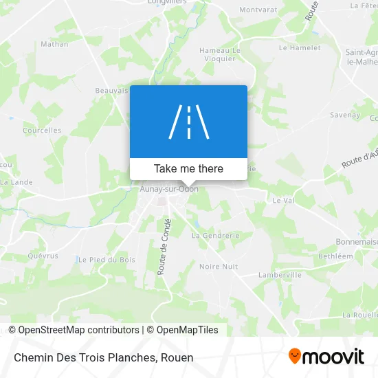 Chemin Des Trois Planches map