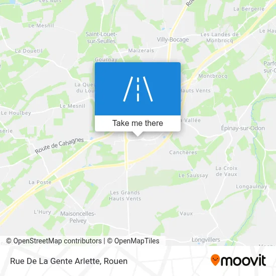 Rue De La Gente Arlette map