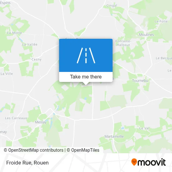 Mapa Froide Rue