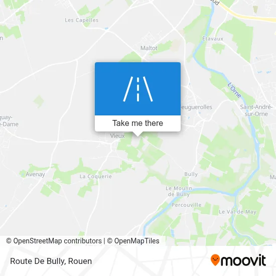 Route De Bully map