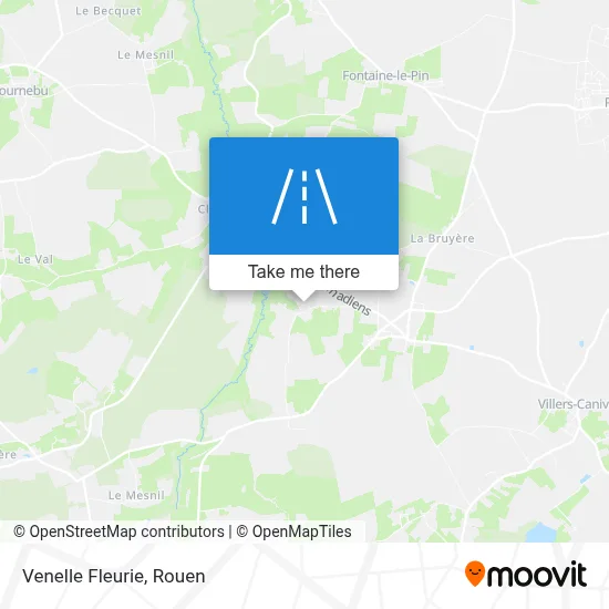 Venelle Fleurie map