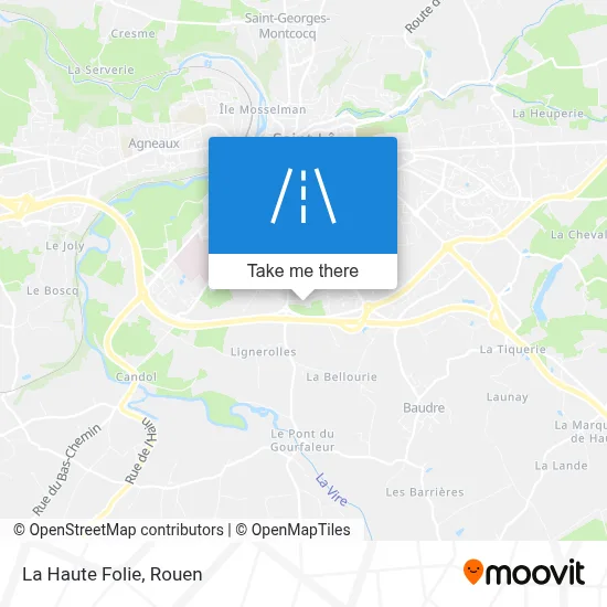 La Haute Folie map