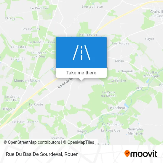 Rue Du Bas De Sourdeval map
