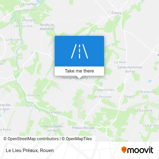 Le Lieu Préaux map