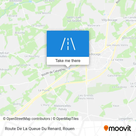 Route De La Queue Du Renard map