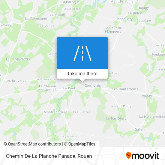 Chemin De La Planche Panade map