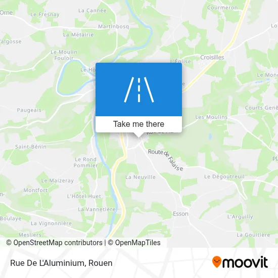 Rue De L'Aluminium map