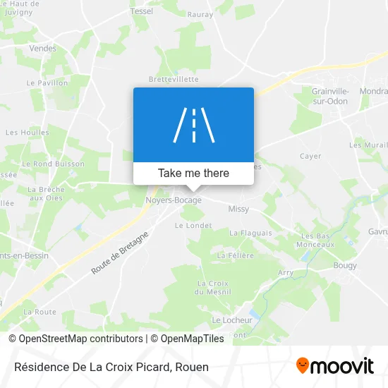 Résidence De La Croix Picard map