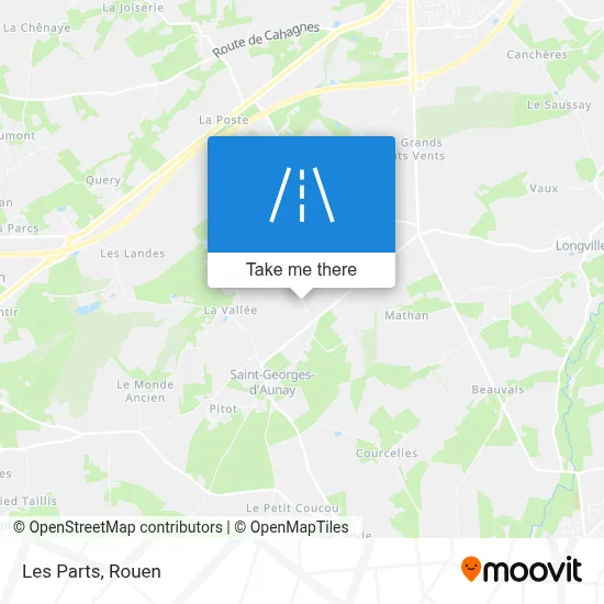 Les Parts map