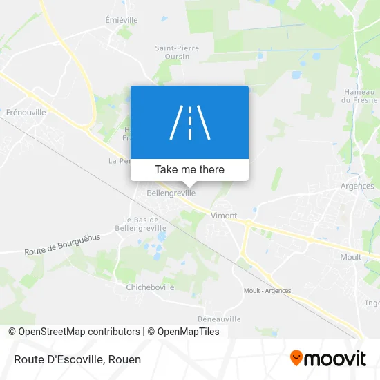Route D'Escoville map