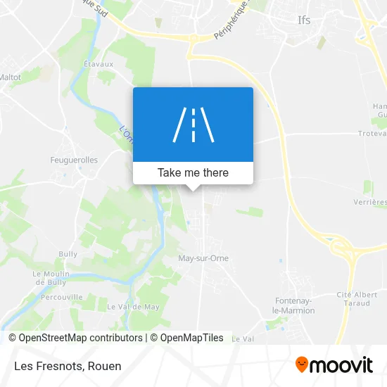 Les Fresnots map