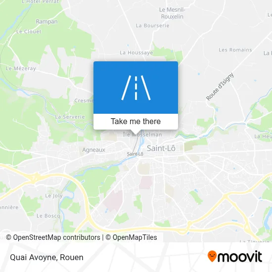Quai Avoyne map
