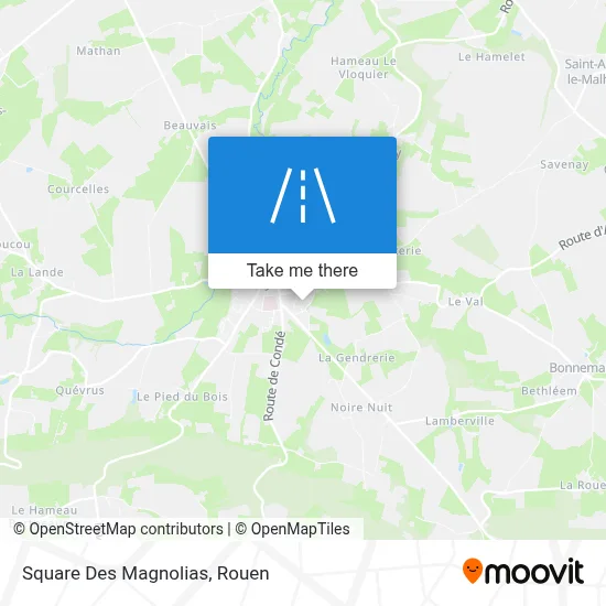 Square Des Magnolias map