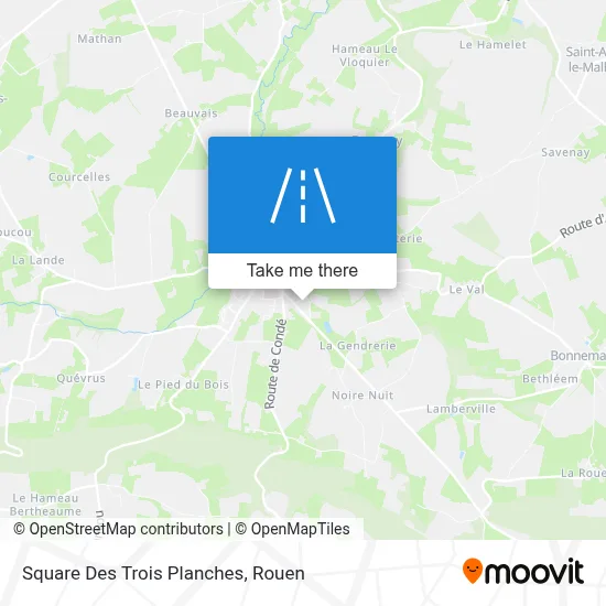 Square Des Trois Planches map