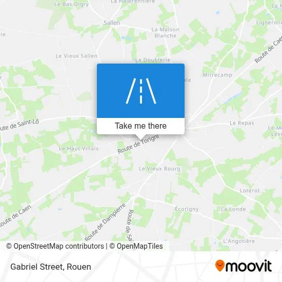 Mapa Rue Gabriel