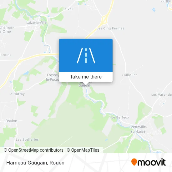 Hameau Gaugain map