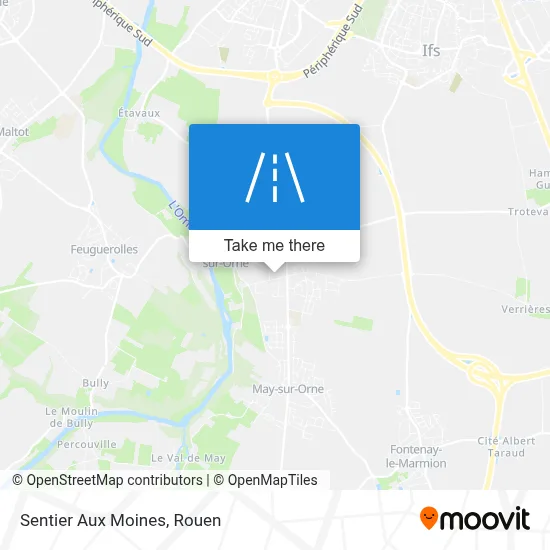 Mapa Sentier Aux Moines