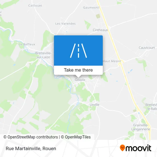 Rue Martainville map