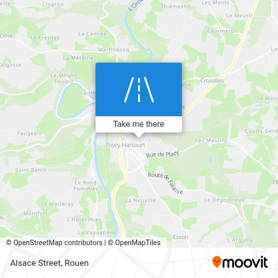 Mapa Rue D'Alsace