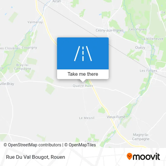 Rue Du Val Bougot map