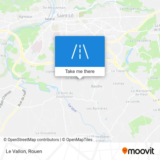 Le Vallon map