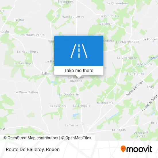 Route De Balleroy map