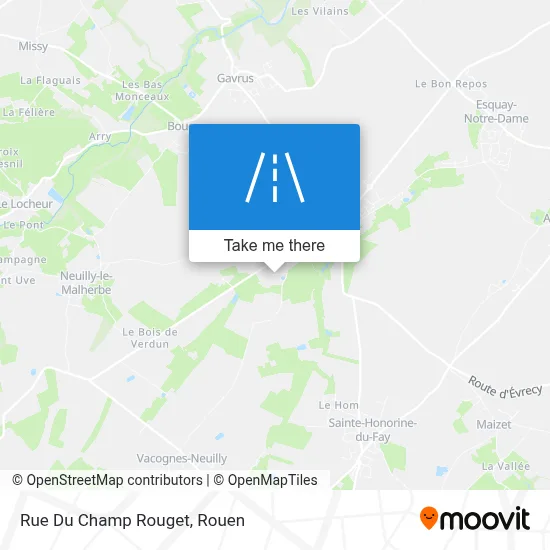 Rue Du Champ Rouget map