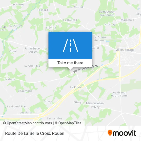 Route De La Belle Croix map