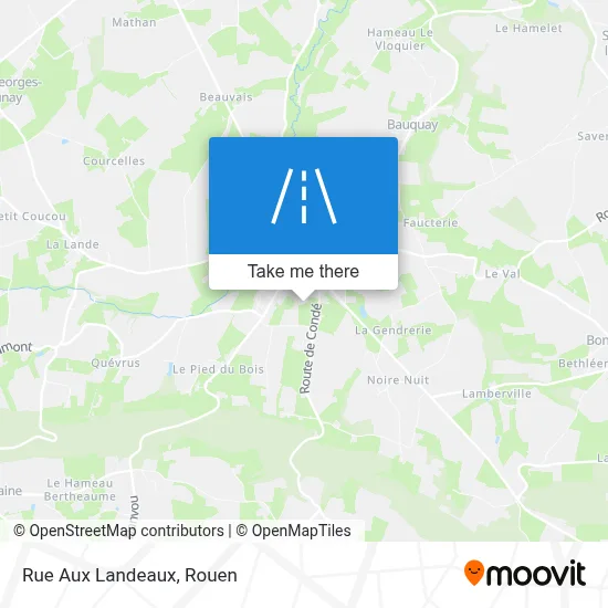 Rue Aux Landeaux map