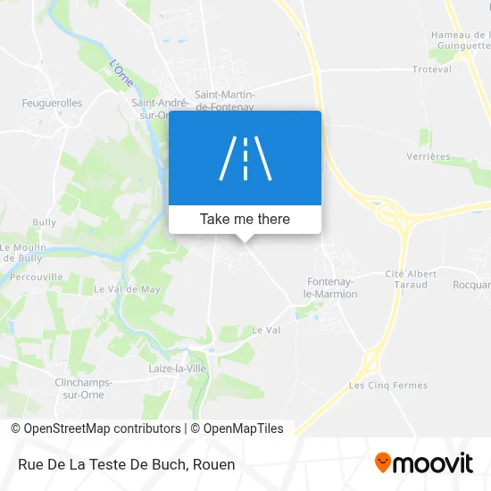 Rue De La Teste De Buch map