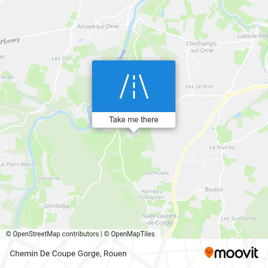 Chemin De Coupe Gorge map